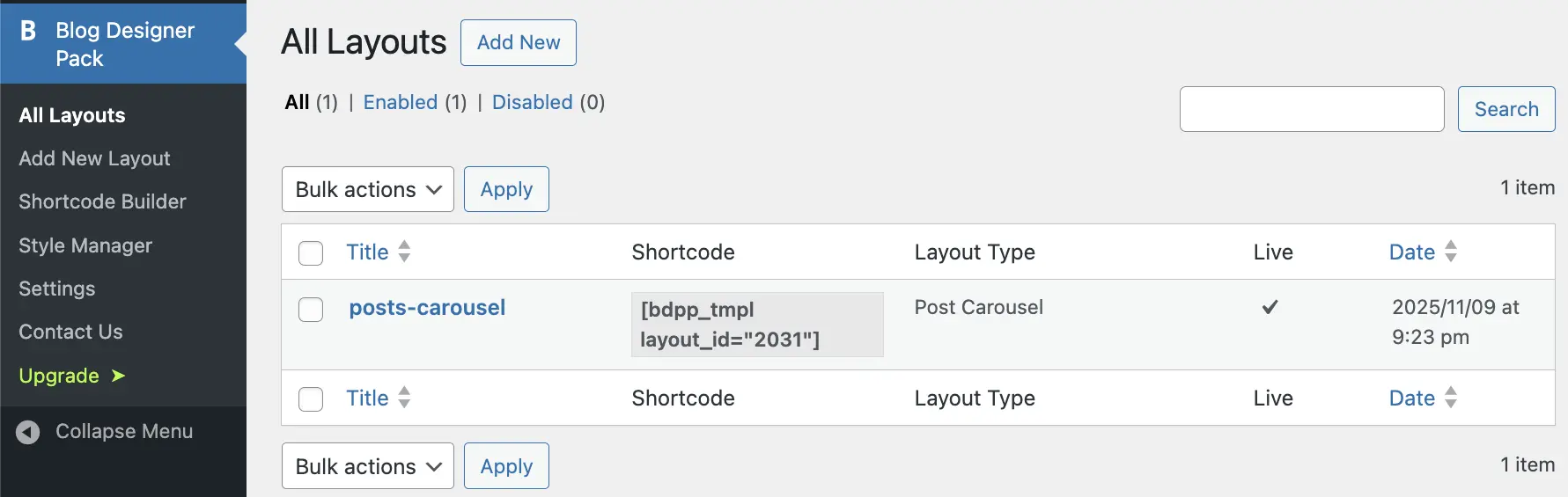 BubacatCity Blog Designer Pack plugin settings