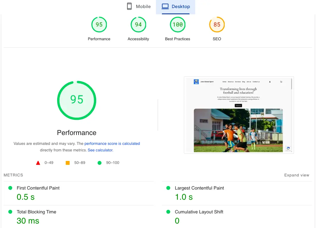 Website performance optimization with Google PageSpeed Insights
